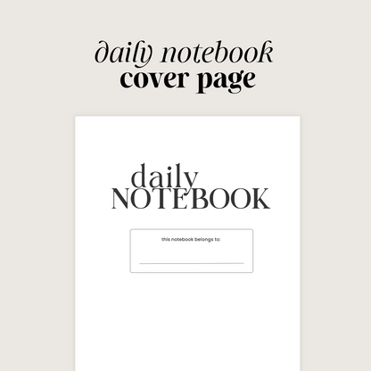Linen Notebook