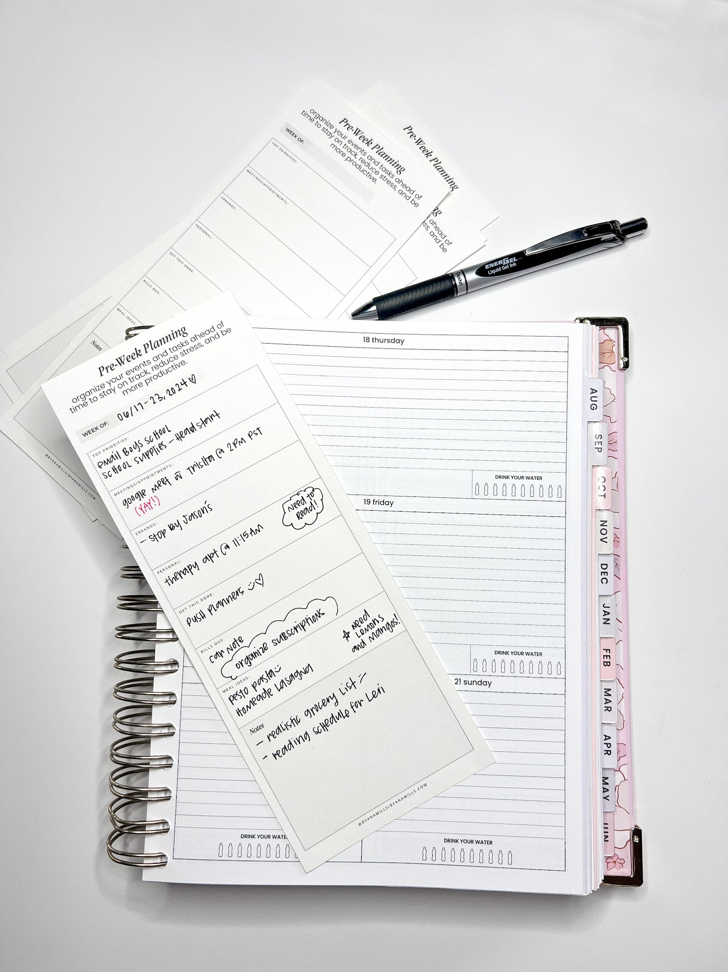 Free Pre-Week Planning Sheet | Printable