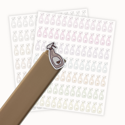 Cleaning Spray Sticker Sheet