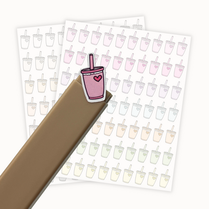 Iced Drink Sticker Sheet