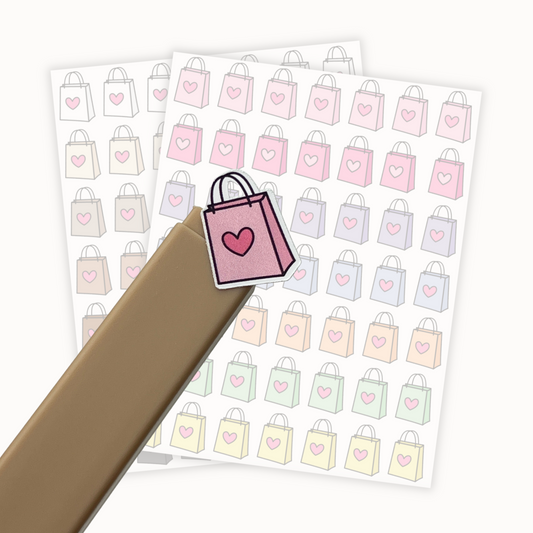 Shopping Bags Sticker Sheet