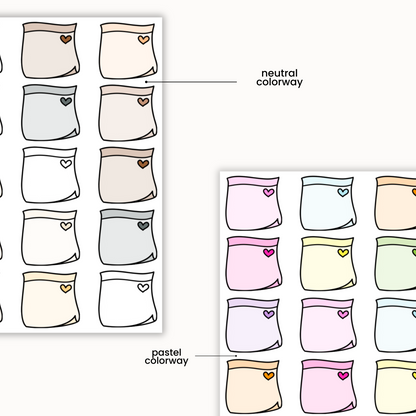 Sticky Notes Sticker Sheet