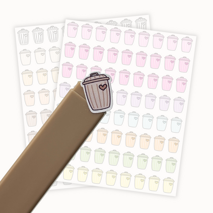 Trash Can Sticker Sheet